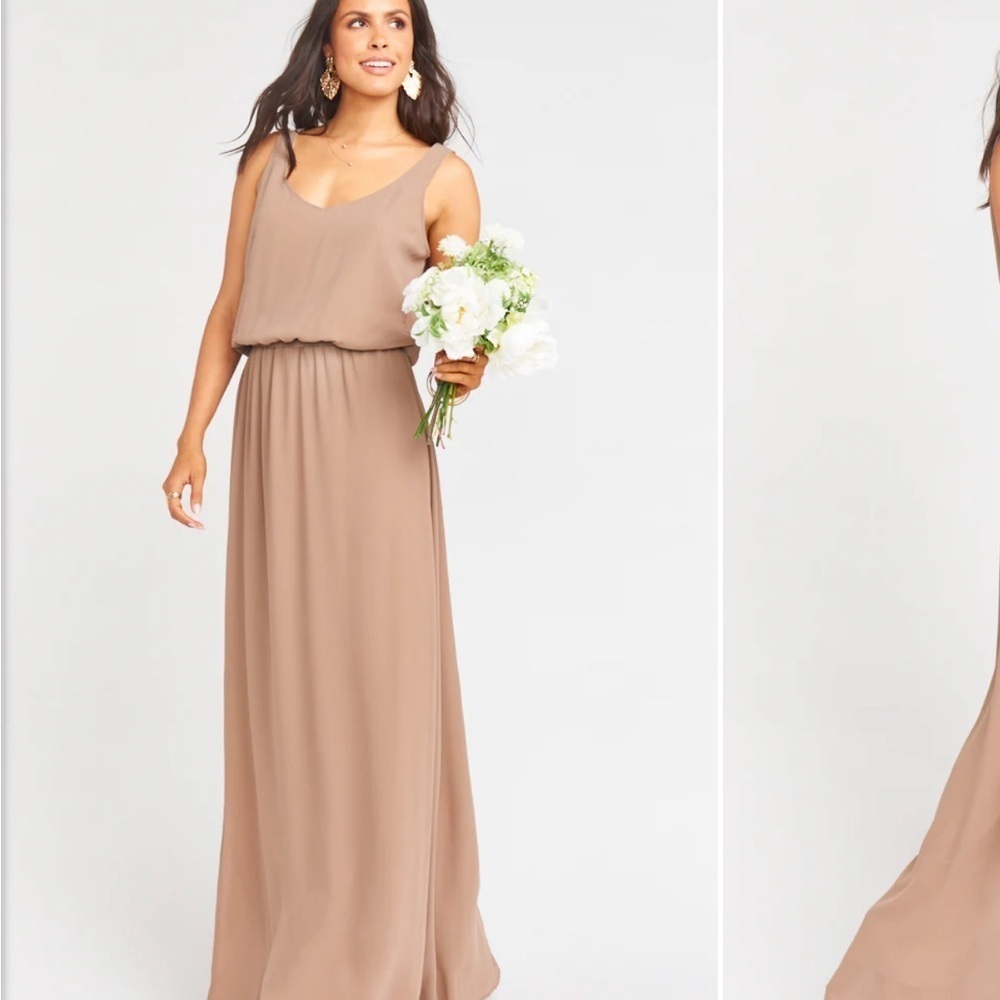 Show me your Mumu Kendall Maxi Dress with Slit dune chiffon S